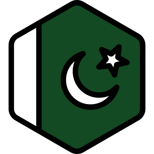 pakistan Flags Hexagonal Icône