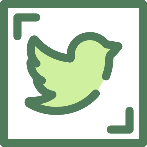 Twitter Monochrome Green icon