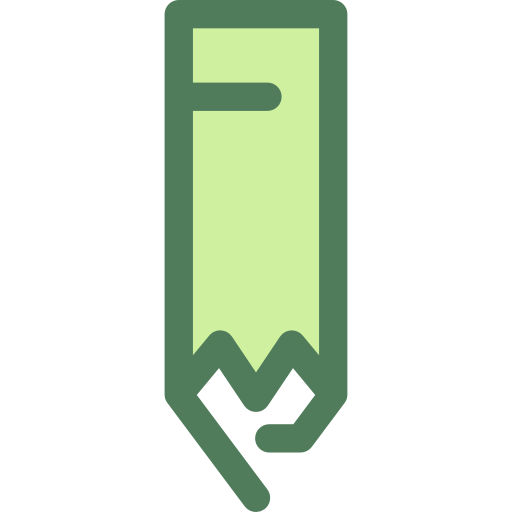 Pencil Monochrome Green icon