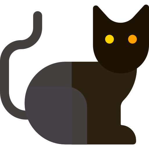 Cat Basic Rounded Flat icon