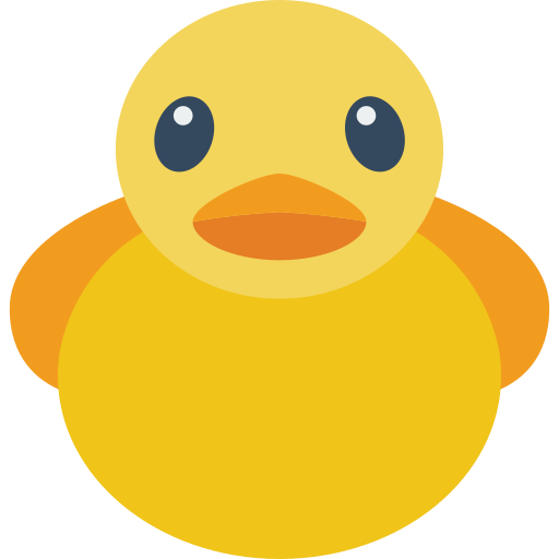 Rubber duck Basic Miscellany Flat icon