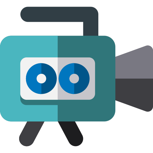 videokamera Basic Rounded Flat icon