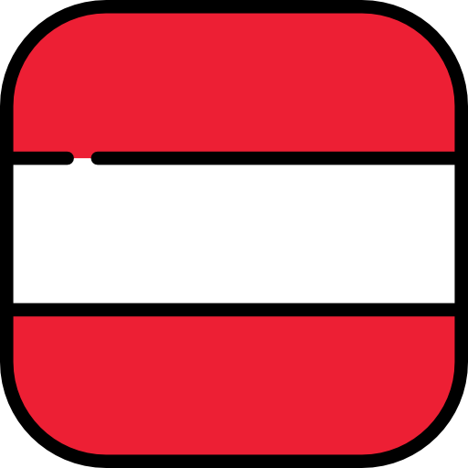 Austria Flags Rounded square icon