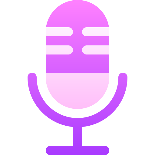 mikrofon Basic Gradient Gradient icon