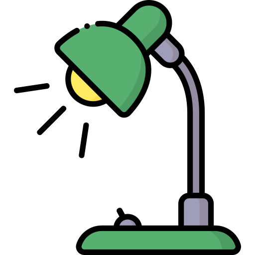 schreibtischlampe Generic Outline Color icon