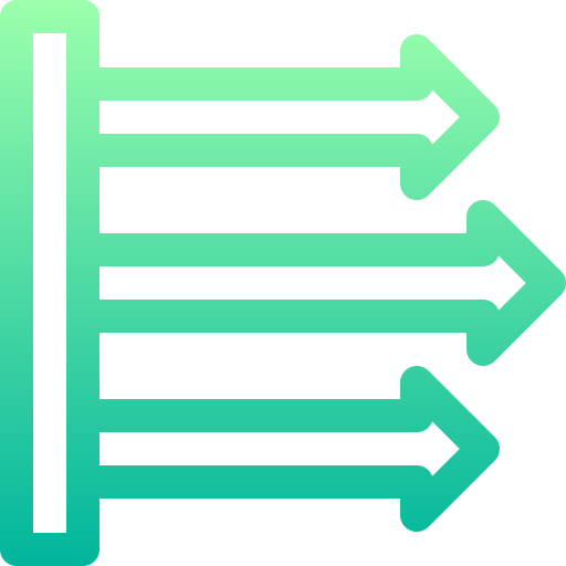 graph Basic Gradient Lineal color icon