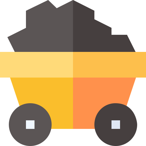 Coal Basic Straight Flat icon