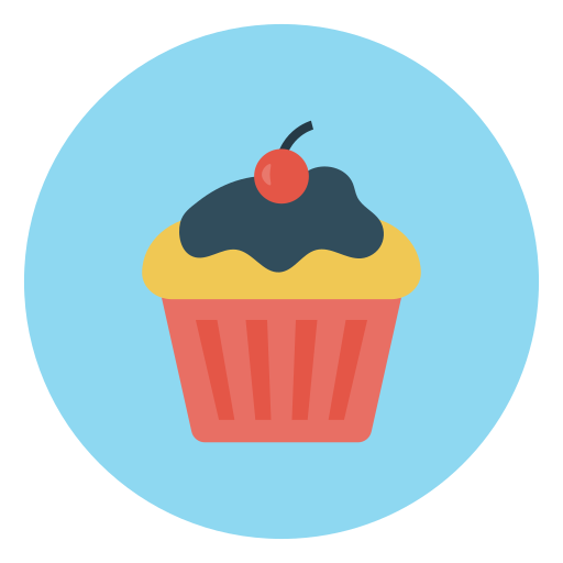 Muffin Vector Stall Flat icon