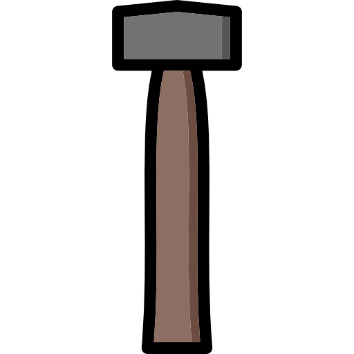 Hammer Basic Mixture Lineal color icon