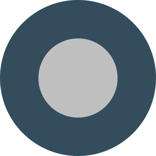 Moon Roundicons Circle flat icon