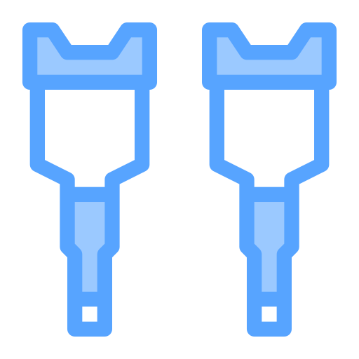 松葉杖 Generic Blue icon