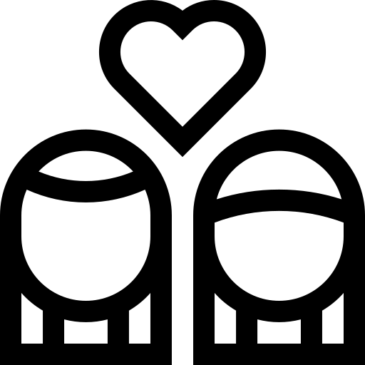 lesbiennes Basic Straight Lineal Icône