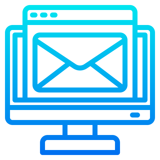 email srip Gradient icon