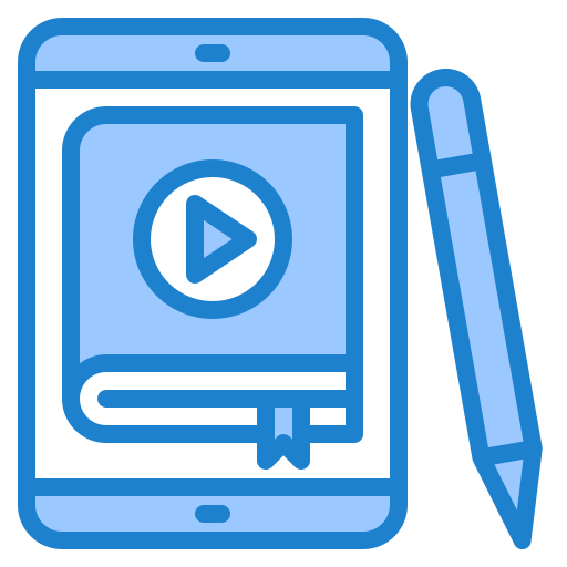 e-learning srip Blue icon