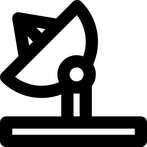 satellitenschüssel Basic Black Outline icon