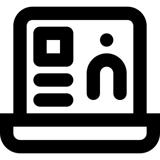 laptop Basic Black Outline icon