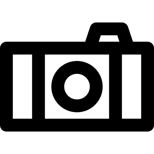 fotoapparat Basic Black Outline icon