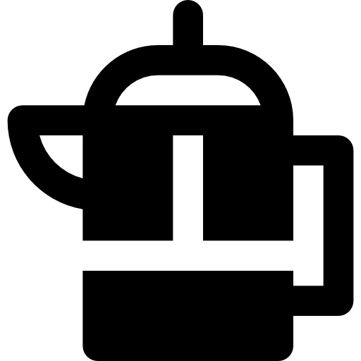 Tea Basic Black Solid icon