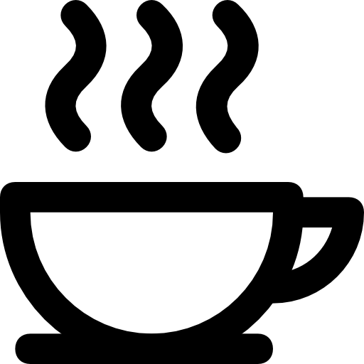 Coffee cup Basic Black Outline icon