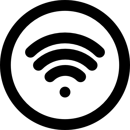 wifi Basic Black Outline icoon