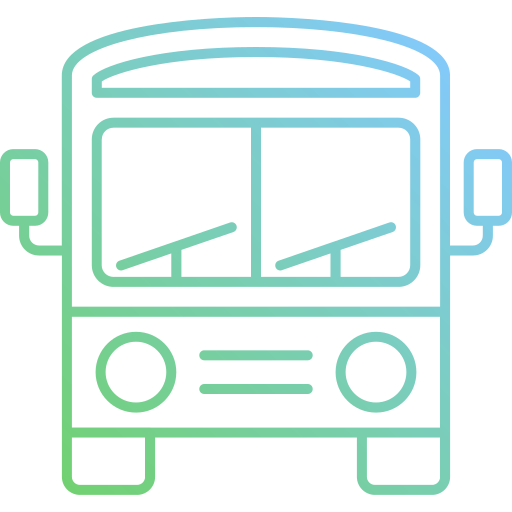 autobus szkolny Generic Gradient ikona