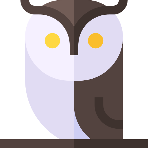 Owl Basic Straight Flat icon