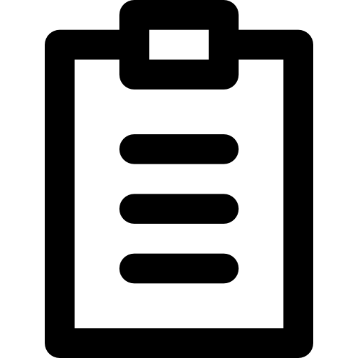 Notepad Basic Black Outline icon