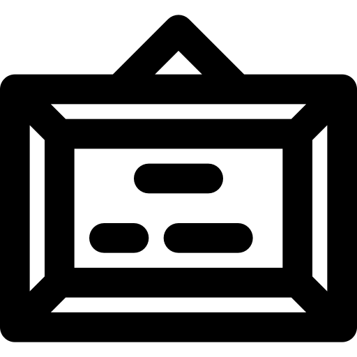 Diploma Basic Black Outline icon