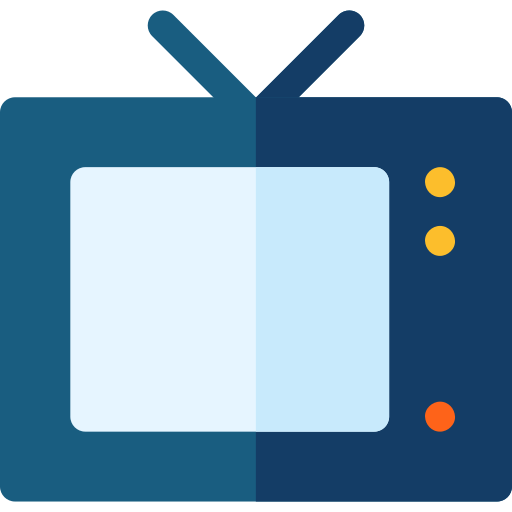 Tv monitor Basic Rounded Flat icon