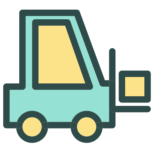 Forklift Generic Outline Color icon