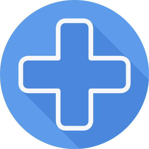 krankenhaus Cursor creative Flat Circular icon