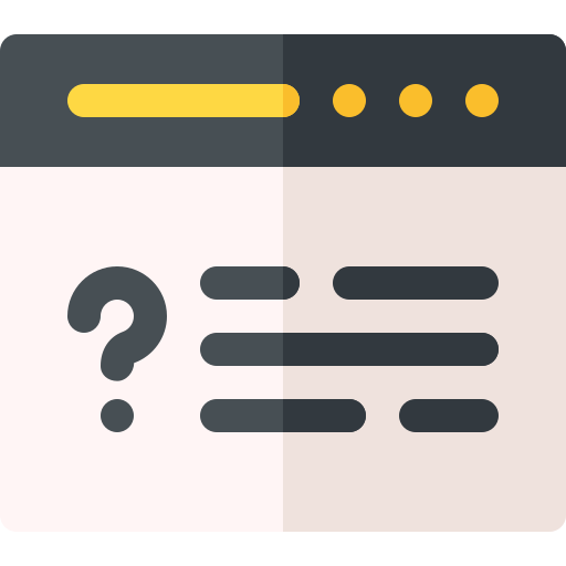 Quiz Basic Rounded Flat icon