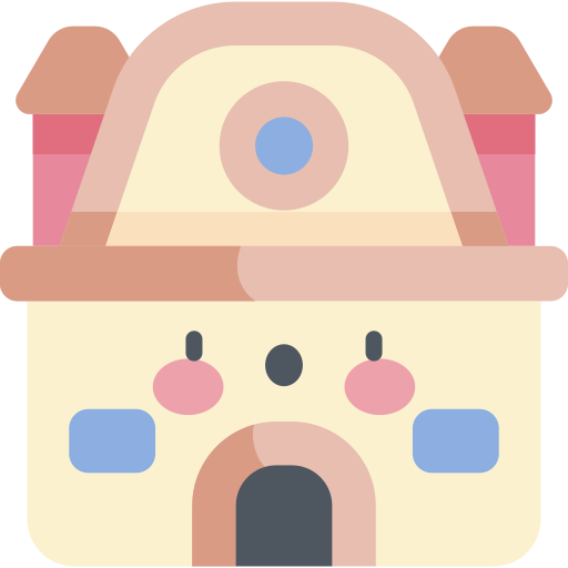 museum Kawaii Flat icon