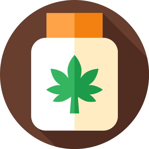 大麻 Flat Circular Flat icon