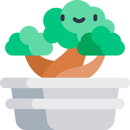 bonsai Kawaii Flat Ícone