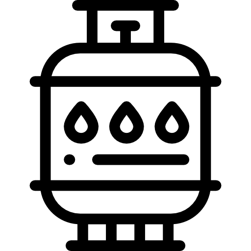 gaz Detailed Rounded Lineal Icône