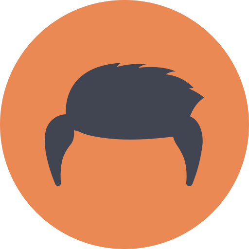 Man hair Dinosoft Circular icon