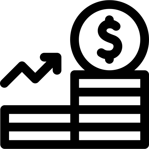 zysk Basic Rounded Lineal ikona