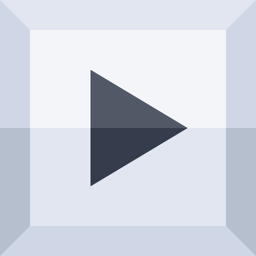 Play button Basic Straight Flat icon