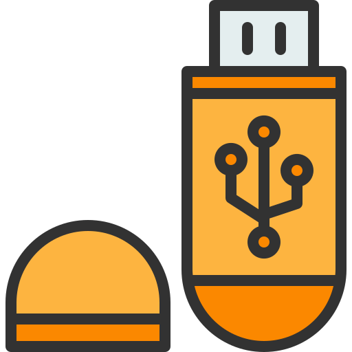 usb Generic Outline Color icon