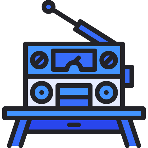 radio Generic Outline Color icoon