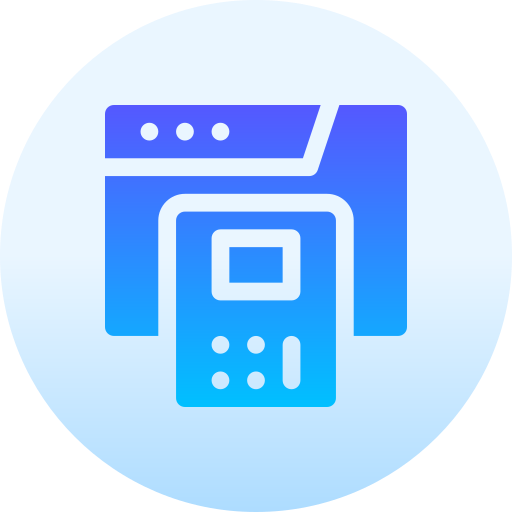 Maths Basic Gradient Circular icon