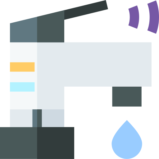 Faucet Basic Straight Flat icon