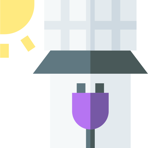 Solar energy Basic Straight Flat icon