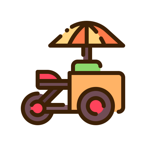 Food cart Good Ware Lineal Color icon