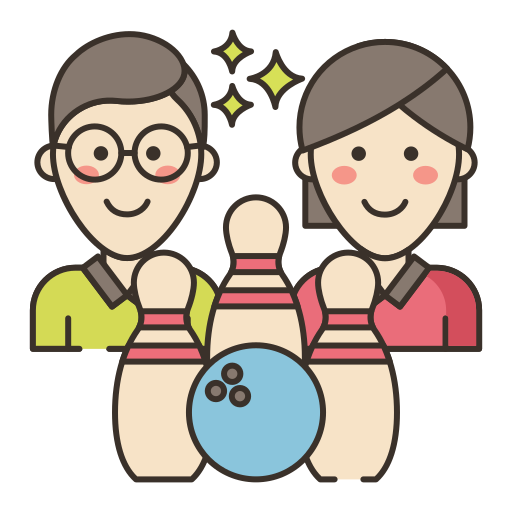 bowlingspiel Flaticons Lineal Color icon