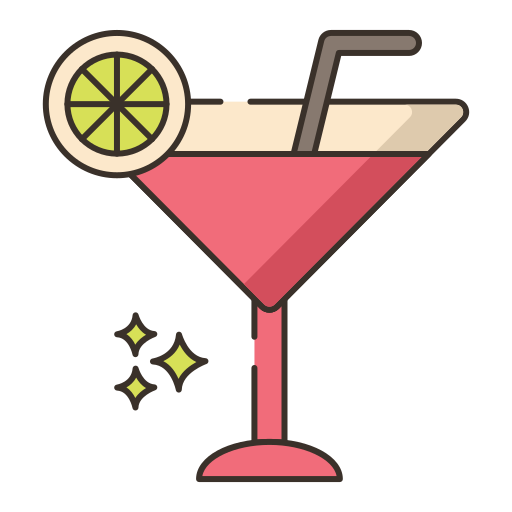 cocktail Flaticons Lineal Color icon