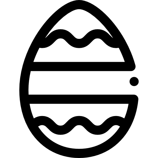 Easter egg Detailed Rounded Lineal icon