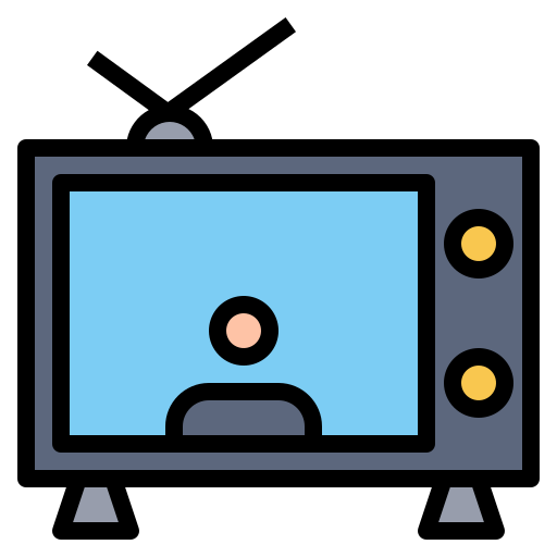 Tv Generic Outline Color icon