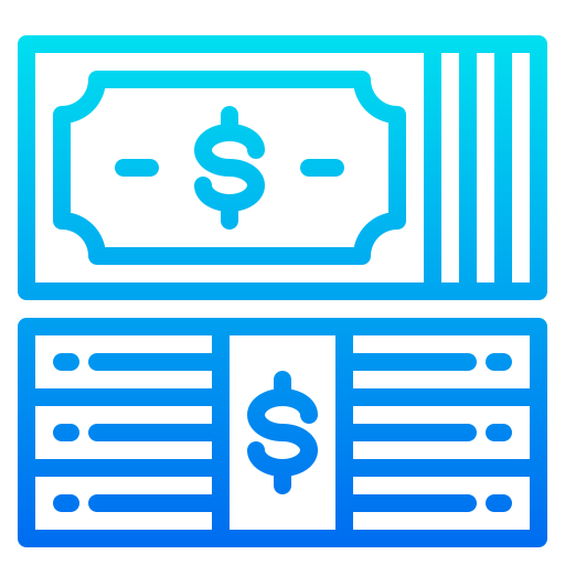 お金 srip Gradient icon